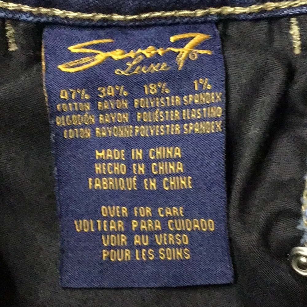 Leggings w/28.5" Inseam Low Rise Seven7 Denim Jeans sac719 - Picture 5 of 7